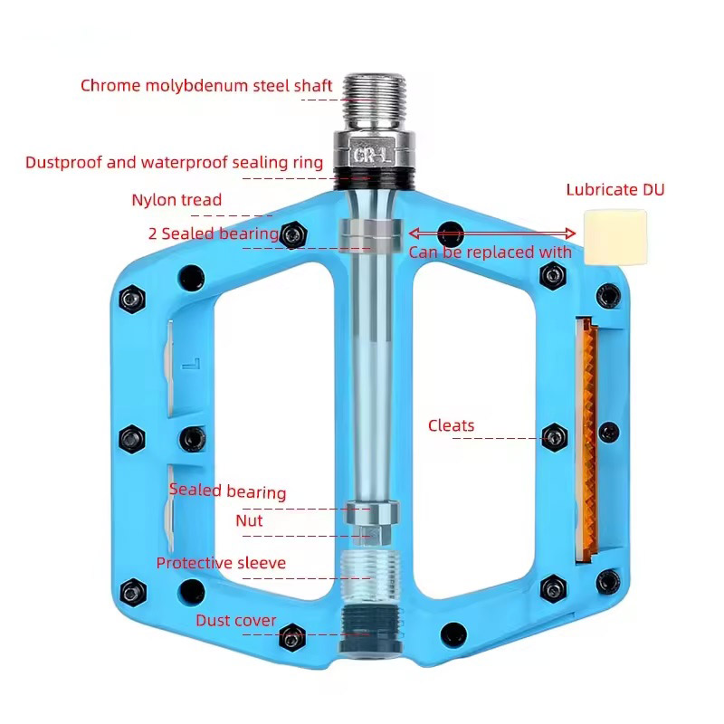 Nylon bicycle pedal